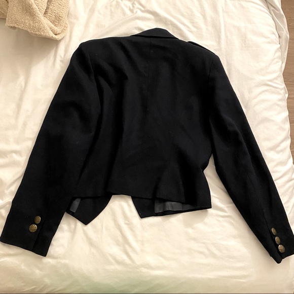Vintage Neiman Marcus Navy Military Blazer - Picture 2 of 8